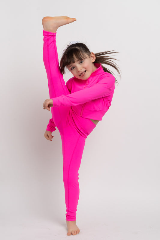 Youth REIGN Essentials Hot Pink Leggings