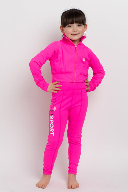 Youth REIGN Essentials Cropped Hot Pink Jacket